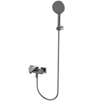 AQM6712GM Imola Смеситель для ванны, с душевым набором, O120 мм, 3 режима, Серый матовый