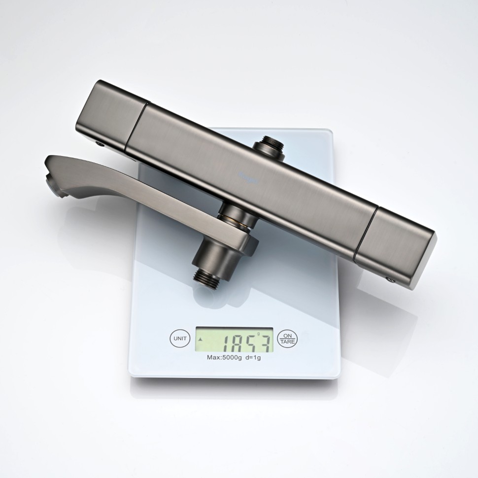 Душевая система Raglo с термостатом для ванны графит