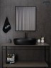 Раковина Gid Bm9026a 53369 накладная черная матовая 60x40x15