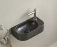Раковина Gid Bm9274L 62204L подвесная черная матовая 40x21.5x12