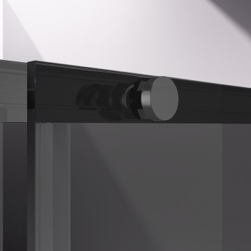 Душевая дверь Слим-Н (Slim-N) VDS-4SN120CGGM, 1200, вороненая сталь, стекло тонированное