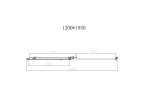 Душевая дверь Слим-Н (Slim-N) VDS-4SN120CGGM, 1200, вороненая сталь, стекло тонированное