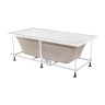 Ванна BERGES акриловая TARI 170x80 с каркасом