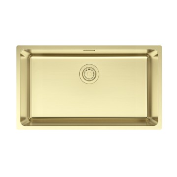 Мойка YUNI 76 UNI, нерж. сталь, YU76-LG, светлое золото, 760х440мм, Paulmark