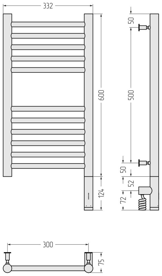 Богема 3.0 прямая 600х300 МЭМ правый
