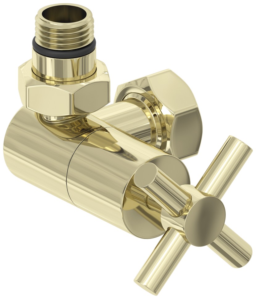 Вентиль 3D левый крест (G 1/2" НР х G 3/4" НГ)