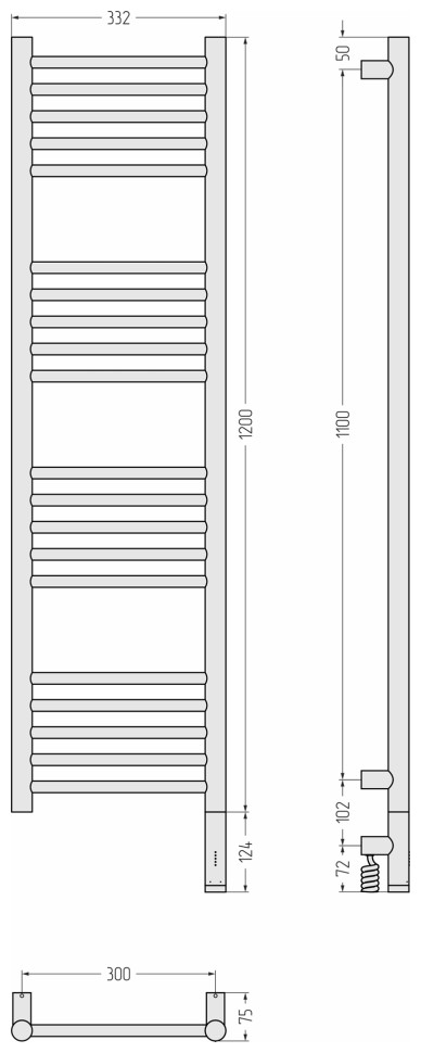 Богема 3.1 прямая 1200х300 МЭМ правый