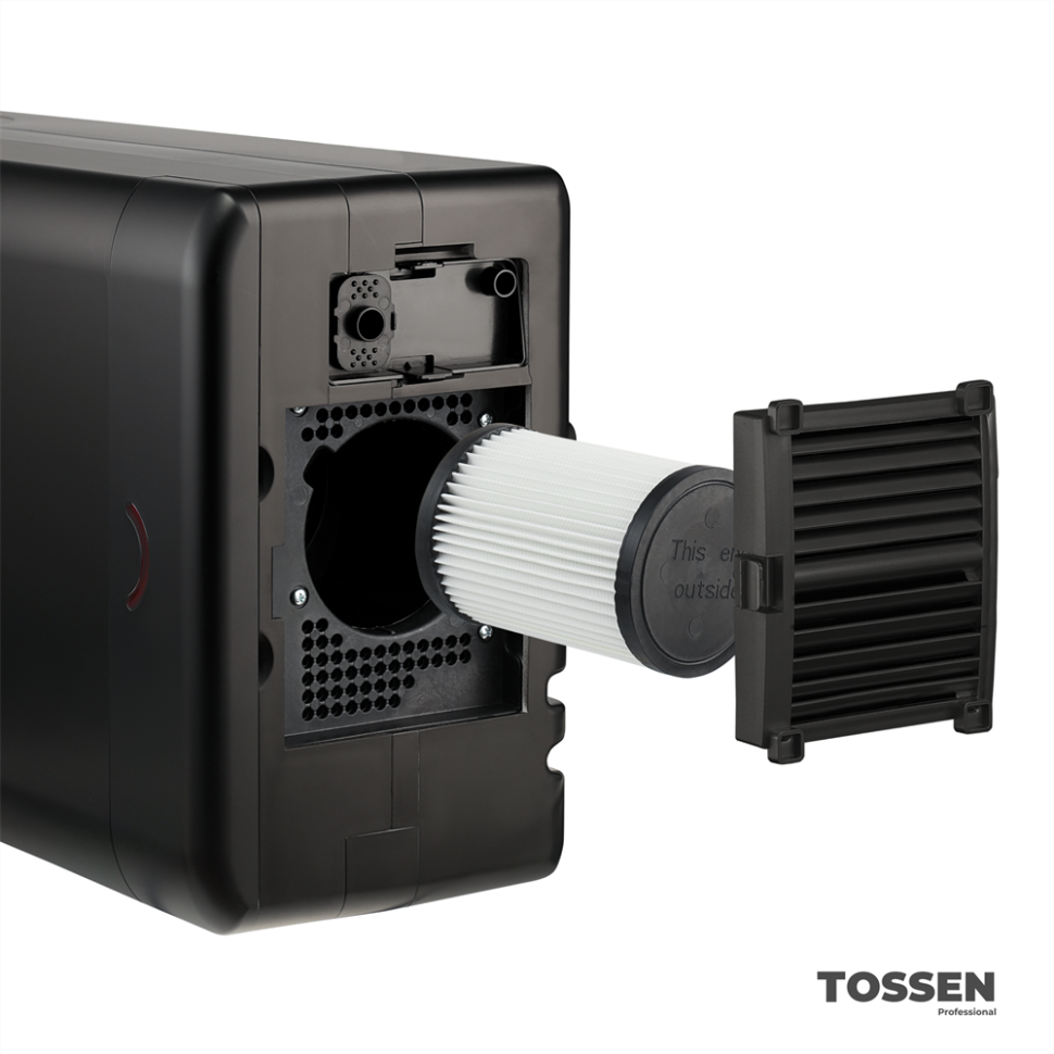 TOSSEN DH 1615 PB - погружная сушилка для рук (коллекция «Матовый чёрный»)
