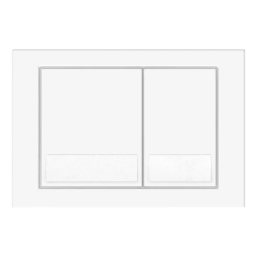 Кнопка смыва для унитаза Veconi Square VFS-WH, 150х220х13, пластик, белый