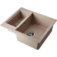 Кухонная мойка Omoikiri Sakaime 60-2-SA Tetogranit/бежевый