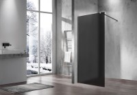 Душевая перегородка Волк-Ин (Walk-In) VSW-1H900GFGM, 900*2000, вороненая сталь, стекло матовое тонированное