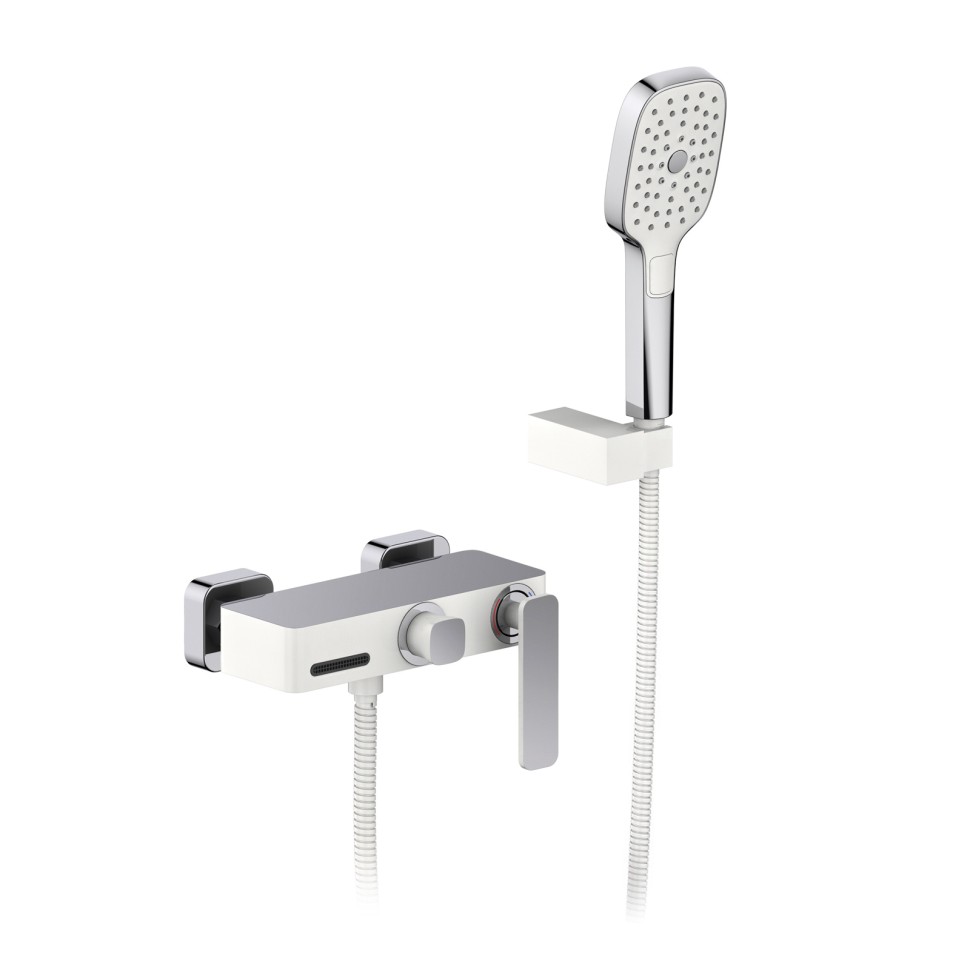 Смеситель для ванны с душем Timo Torne 4314/00-16Y хром-белый