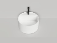 Раковина накладная ARMONIA ROUND TOP 02  без отверстия под смеситель 450х450х250 S-Sense Глянцевое