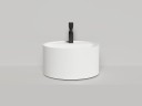 Раковина накладная ARMONIA ROUND TOP 02  без отверстия под смеситель 450х450х250 S-Sense Глянцевое