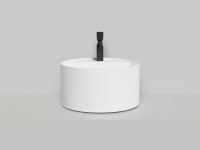 Раковина накладная ARMONIA ROUND TOP 02  без отверстия под смеситель 450х450х250 S-Sense Глянцевое