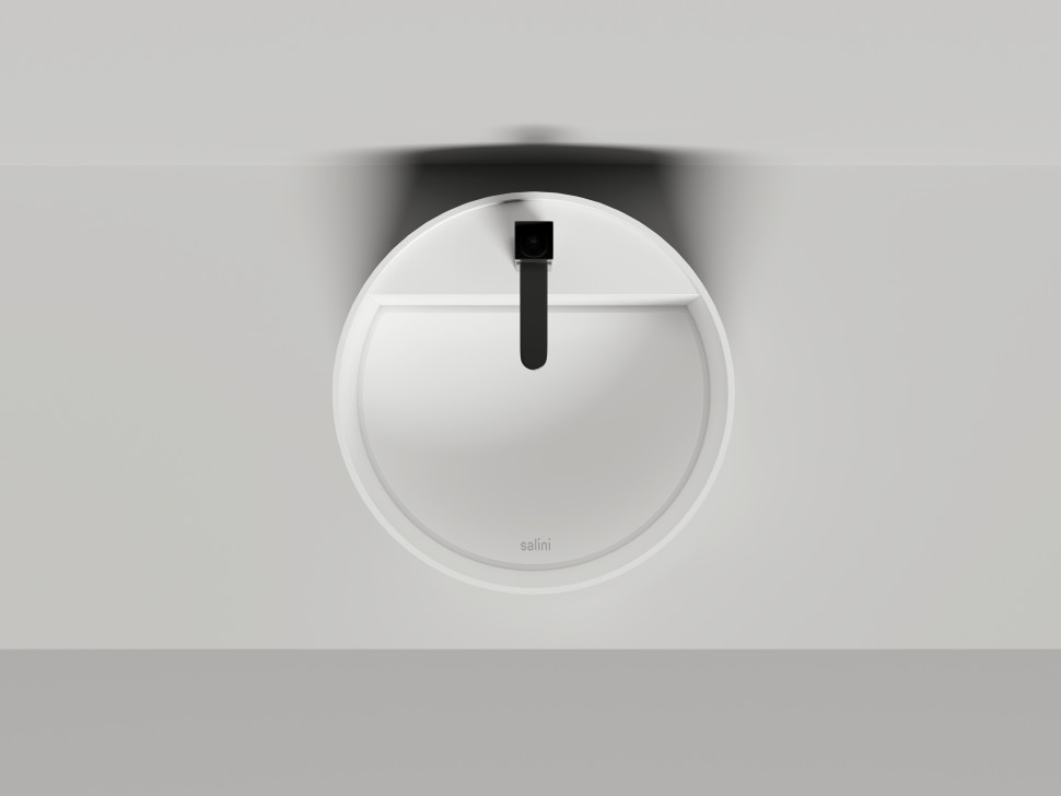 Раковина накладная ARMONIA ROUND TOP 02  без отверстия под смеситель 450х450х250 S-Sense Глянцевое