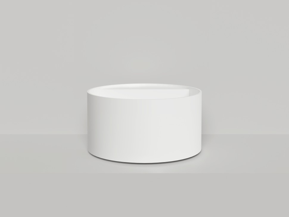 Раковина накладная ARMONIA ROUND TOP 02  без отверстия под смеситель 450х450х250 S-Sense Глянцевое