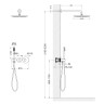 Душевая система встроенная с термостатом Timo Saona SX-2359/13SM никель
