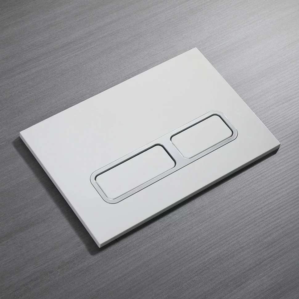 Кнопка смыва Veconi FLUSH V13, FLV13-CM, 240х162х7, пластик, хром матовый,  кайма - хром глянец