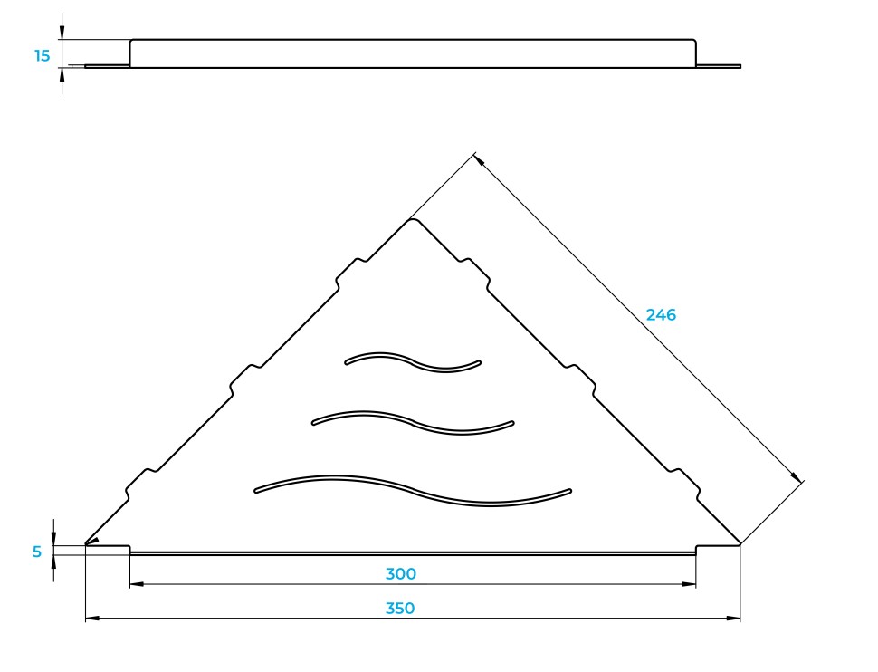 Полка для ванной RGW MT-12B