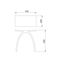 Стульчик для ванной ABBER Stein AS1639 белый матовый