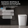 Унитаз ABBER Rechteck AC1213P приставной белый с импульсным смывом
