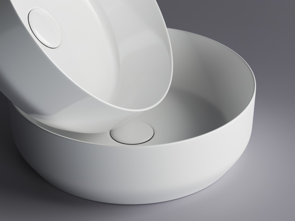 Умывальник чаша накладная круглая Element 390x390x120мм