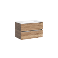 Тумба подвесная SANCOS Urban 790х450х550, c двумя ящиками оснащенными доводчиками, дуб чарльстон , арт. UR80ECH