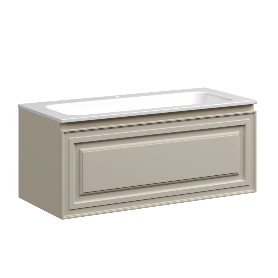 Тумба подвесная SANCOS Very 995х445х406, c одним ящиком оснащенным доводчиками, Beige Soft , арт.VR100CE