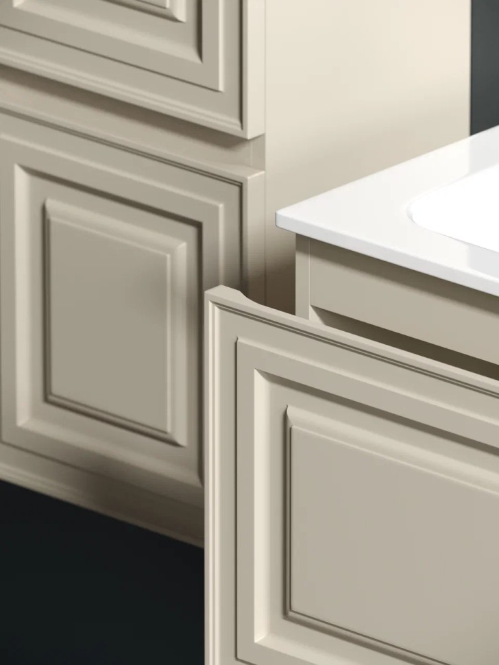 Тумба подвесная SANCOS Very 995х445х406, c одним ящиком оснащенным доводчиками, Beige Soft , арт.VR100CE