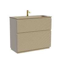 Тумба напольная SANCOS Folk Floor 995х445х850, c двумя ящиками оснащенными доводчиками, Капучино, арт.FL100FCP