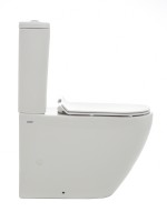 AQM1002 Унитаз напольный Rimless c сиденьем SoftClose, горизонтальный выпуск. 660x360x435мм