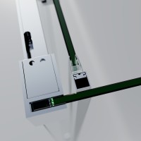 Душевой уголок Софт 2 (Soft 2) VSR-3SO29012CLG, 1200*900, брашированное золото, стекло прозрачное