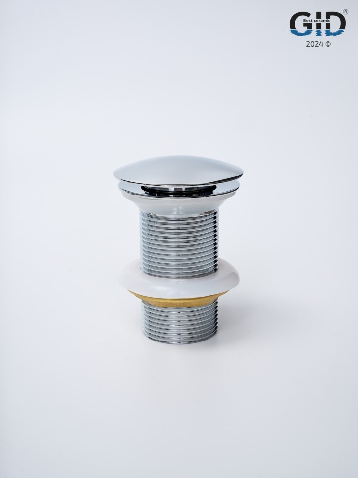 Донный клапан Gid без перелива Ch100 73302K хром 7x7x10