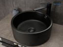 Раковина Gid N9130bg 53382 накладная черная графит 41.5x41.5x16.5