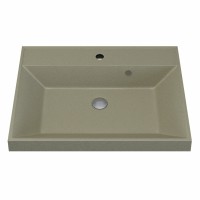 Раковина для ванной 60 см, Uperwood Classic Quartz, кварцевая, бежевая матовая, десерт