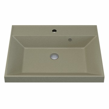 Раковина для ванной 60 см, Uperwood Classic Quartz, кварцевая, бежевая матовая, десерт