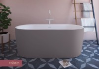 Акриловая ванна CEZARES METAURO-INT-Central-180-80-60-G-W-MATT