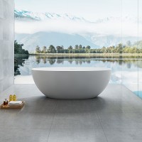 Ванна Solid Surface Vincea Vincea VBT-6S01MW, 1700*750*550, белый мат., слив-перелив в комплекте
