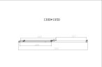 Душевая дверь Слим-Н (Слим-Н (Slim-N)) VDS-4SN130CGGM, 1300, вороненая сталь, стекло тонированное