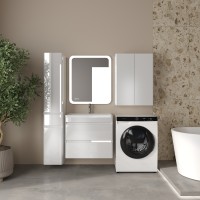 Тумба подвесная STYLE LINE "Атлантика 70", Люкс Плюс белый глянец под раковину Атлантик 70