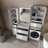Тумба подвесная STYLE LINE "Атлантика 70", Люкс Плюс белый глянец под раковину Атлантик 70