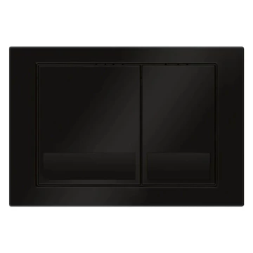 Кнопка смыва для унитаза Veconi Square VFS-BL, 150х220х13, пластик, черный