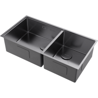 Кухонная мойка Omoikiri Taki 85-2-LB-U/IF Side-IN нерж. сталь/нержавеющая сталь