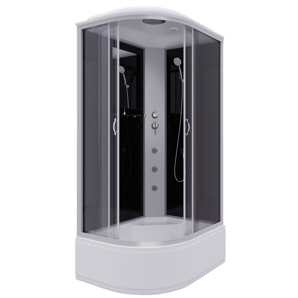 Душевая кабина Niagara Classic NG-2510-14RG (120х80х215) высокий поддон(40см),стекло тонированное,4 места