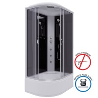 Душевая кабина Niagara Classic NG-2510-14RG (120х80х215) высокий поддон(40см),стекло тонированное,4 места
