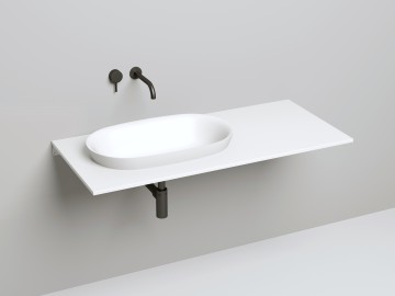 Раковина полувстраиваемая MAREA 01 645х387х165 S-Stone Матовое