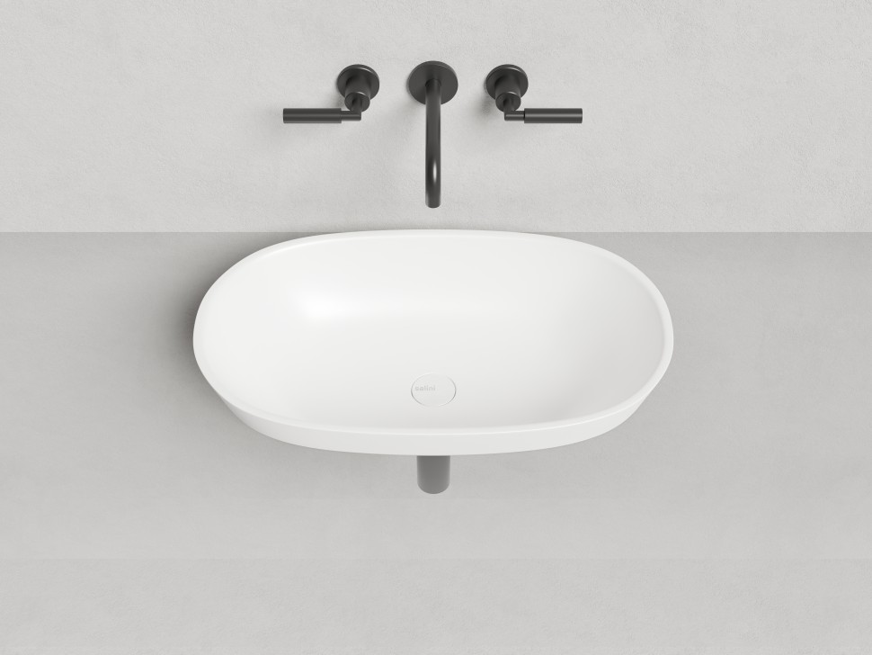 Раковина полувстраиваемая MAREA 01 645х387х165 S-Stone Матовое