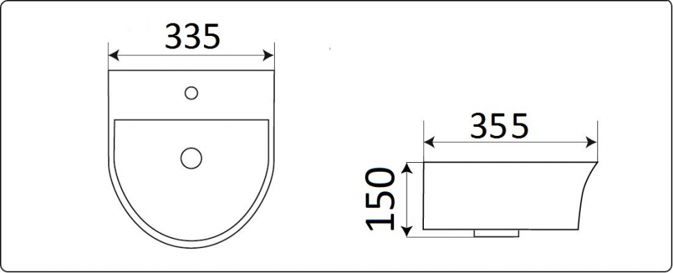 Умывальник CeramaLux 78370