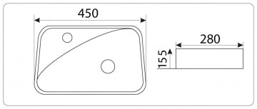 Умывальник CeramaLux 9275R